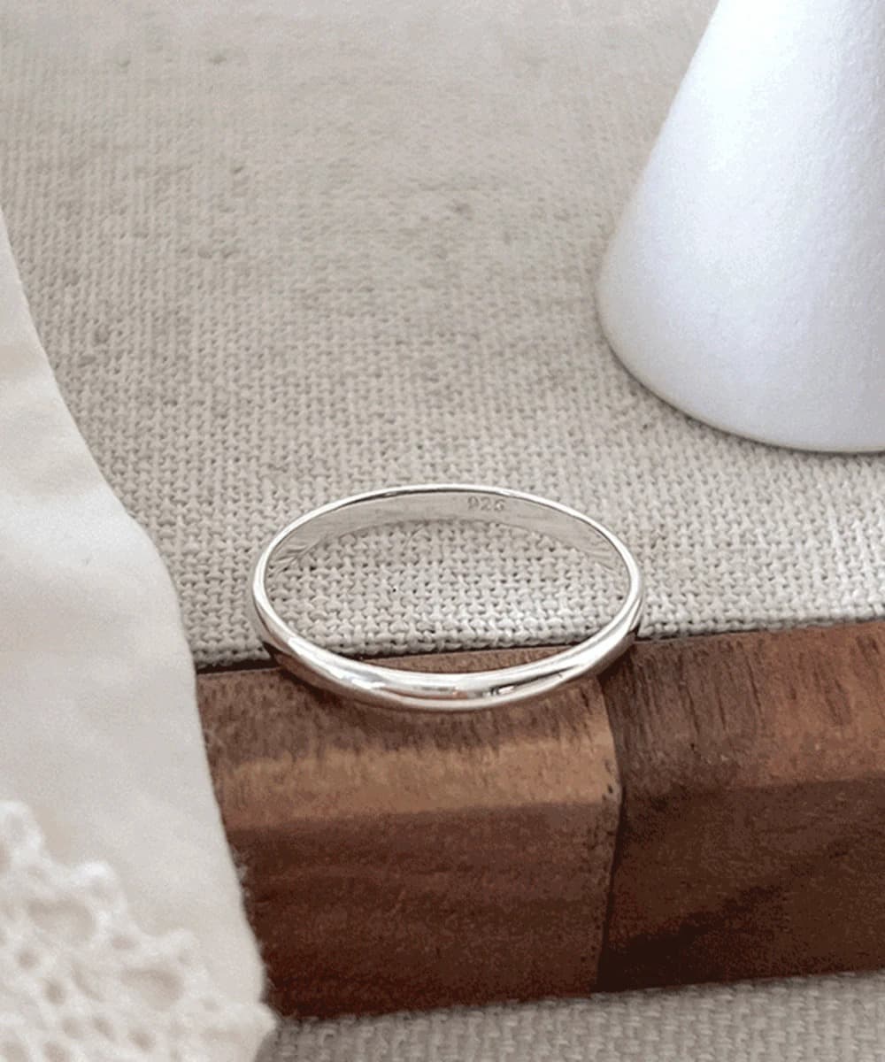 2mm Simple Band 925 Silver Ring (3 Colors)