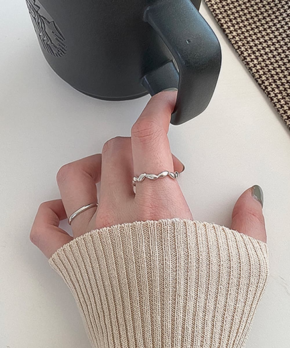 Gravel Free Size 925 Silver Ring (3 Colors)