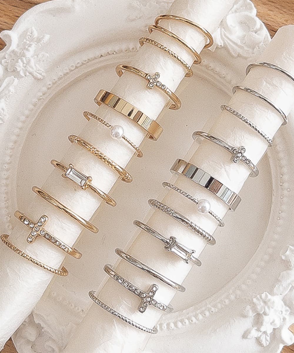 Mixed Layered Ring Set (2 Colors)