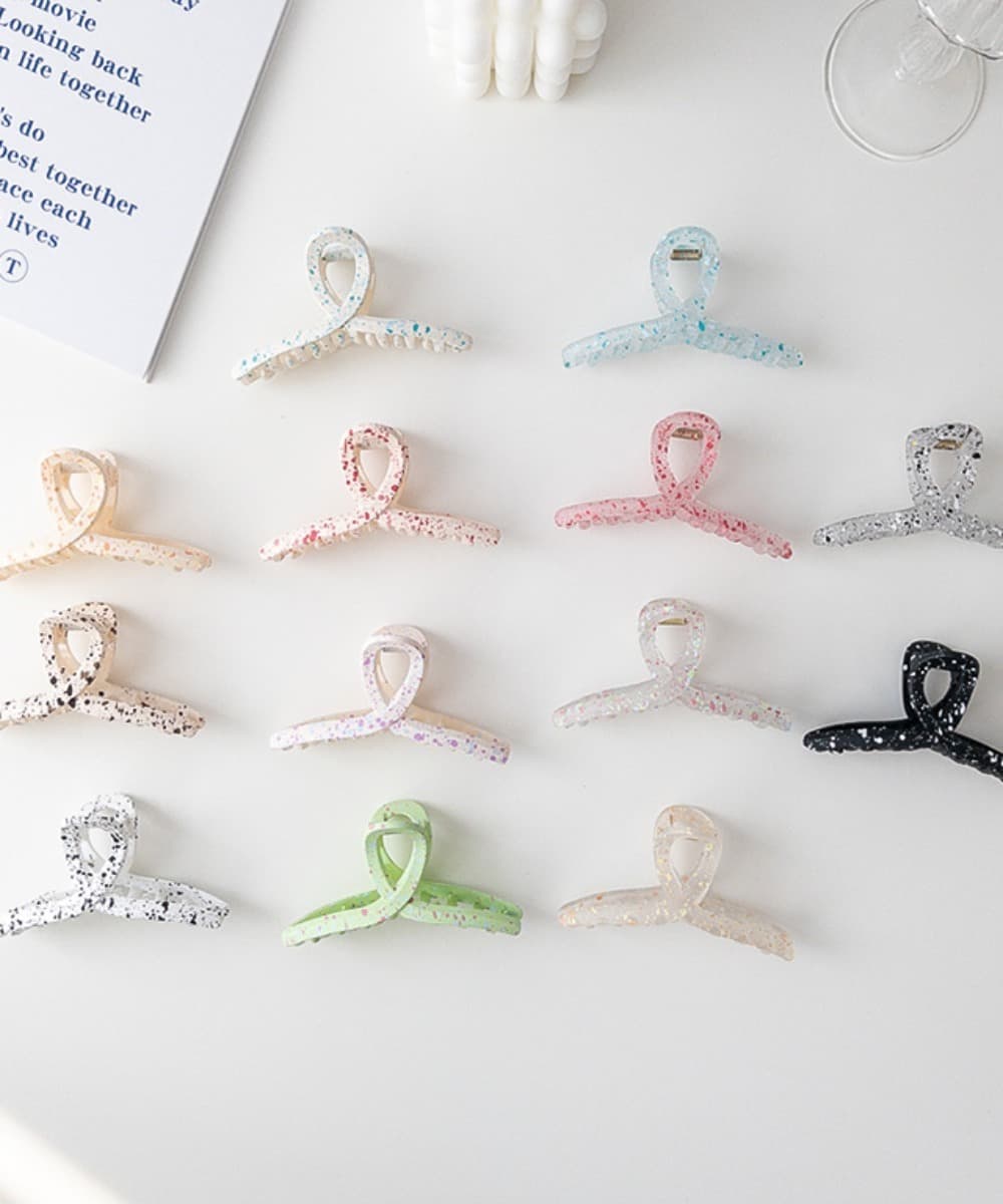 Extra-large Painted Twisted Hair Claw Clip