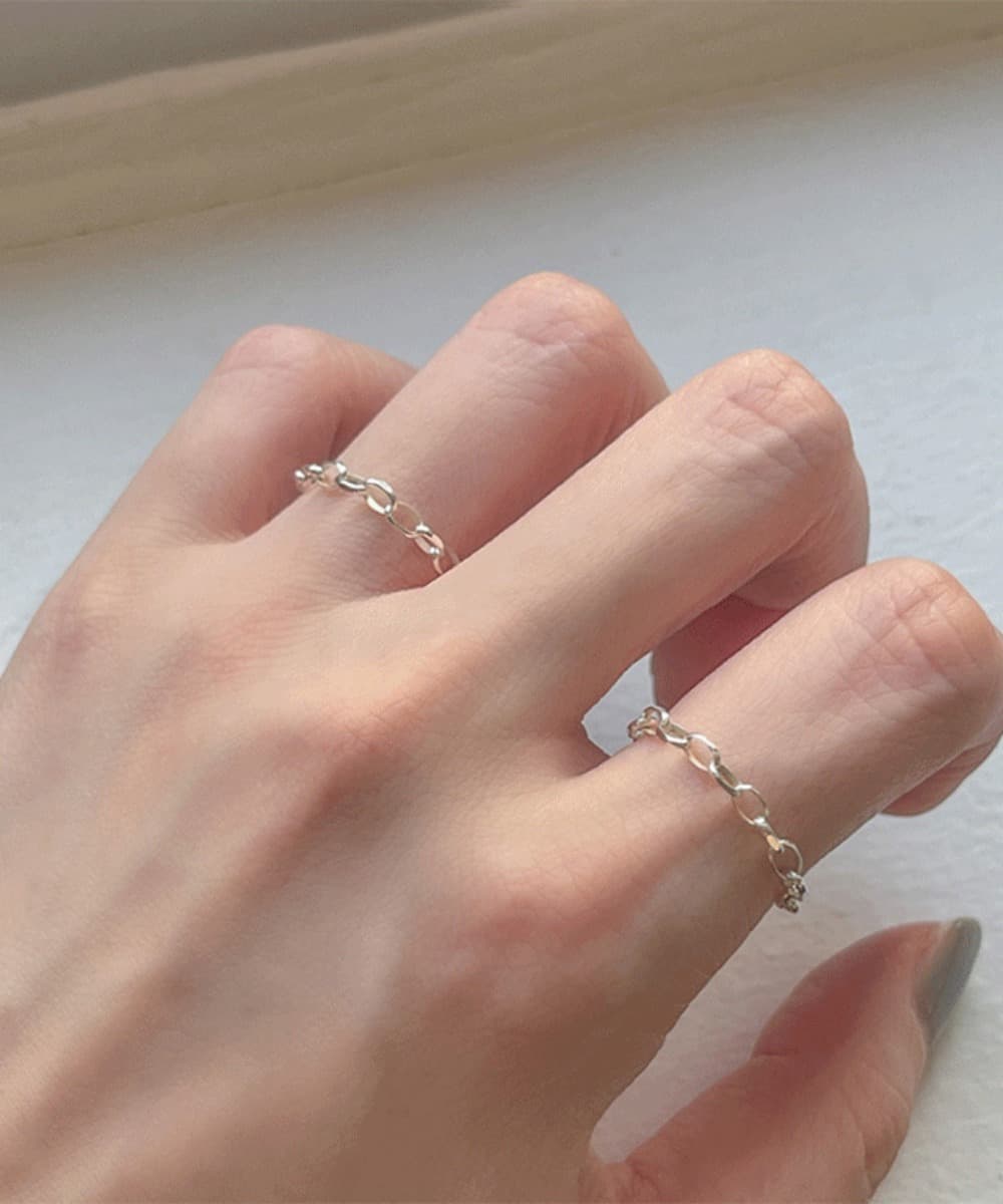 Pure Chain 925 Silver Ring