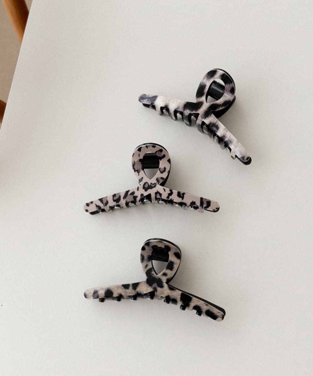 Leopard Pattern Twisted Hair Claw Clip