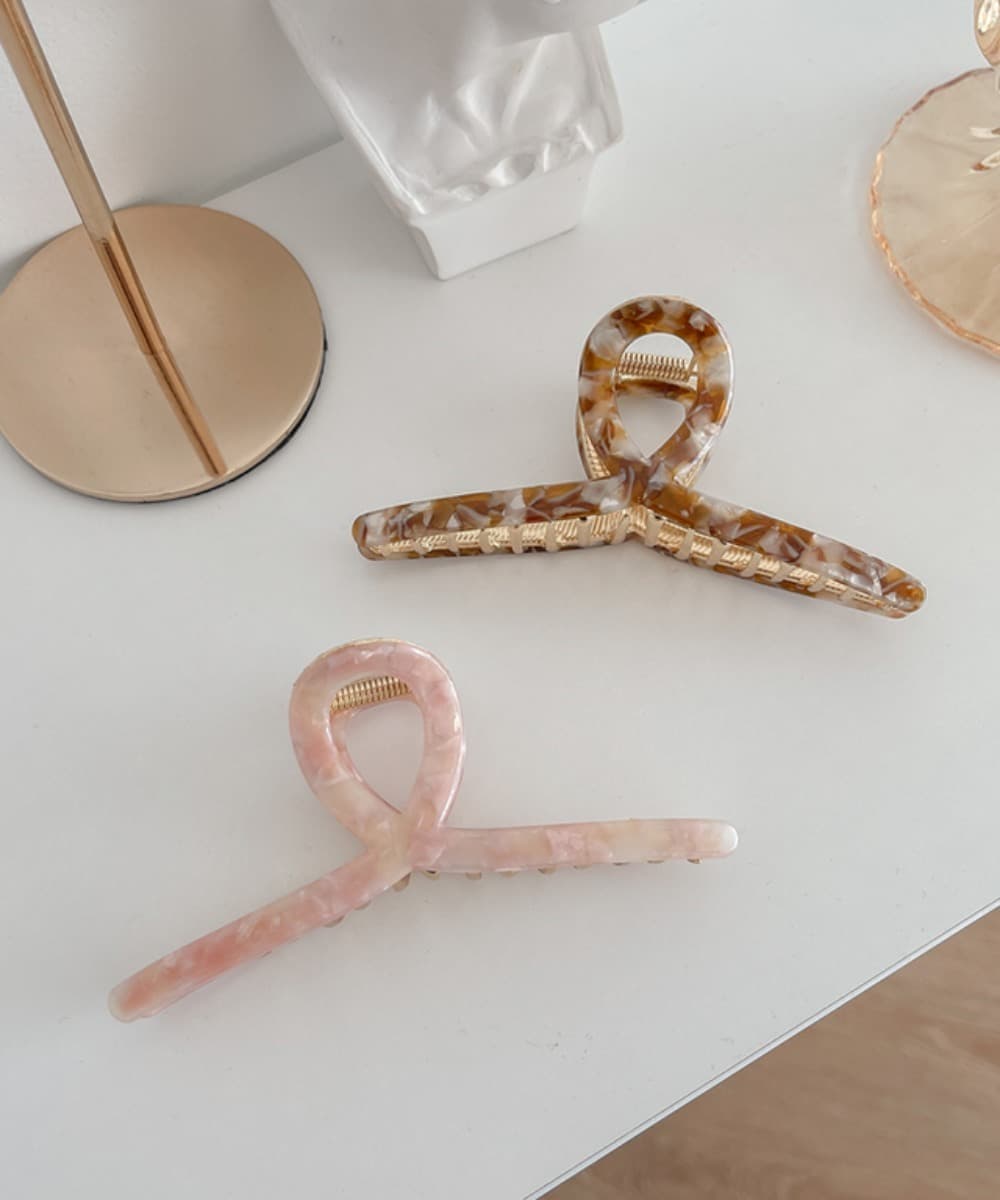 Cellulose Twisted Hair Claw Clip (19 Colors)