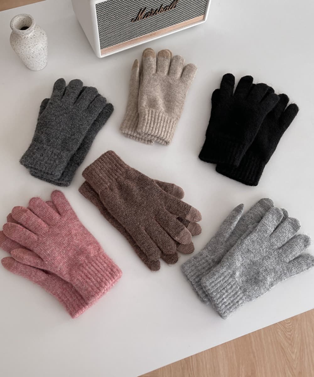 Touch Minimal Soft Knit Gloves (7 Colors)