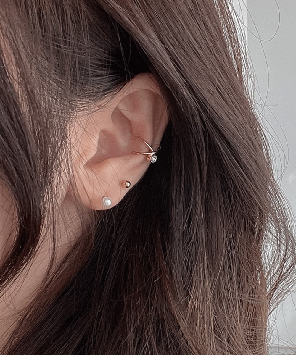 Cross Ear Cuff Earrings Set