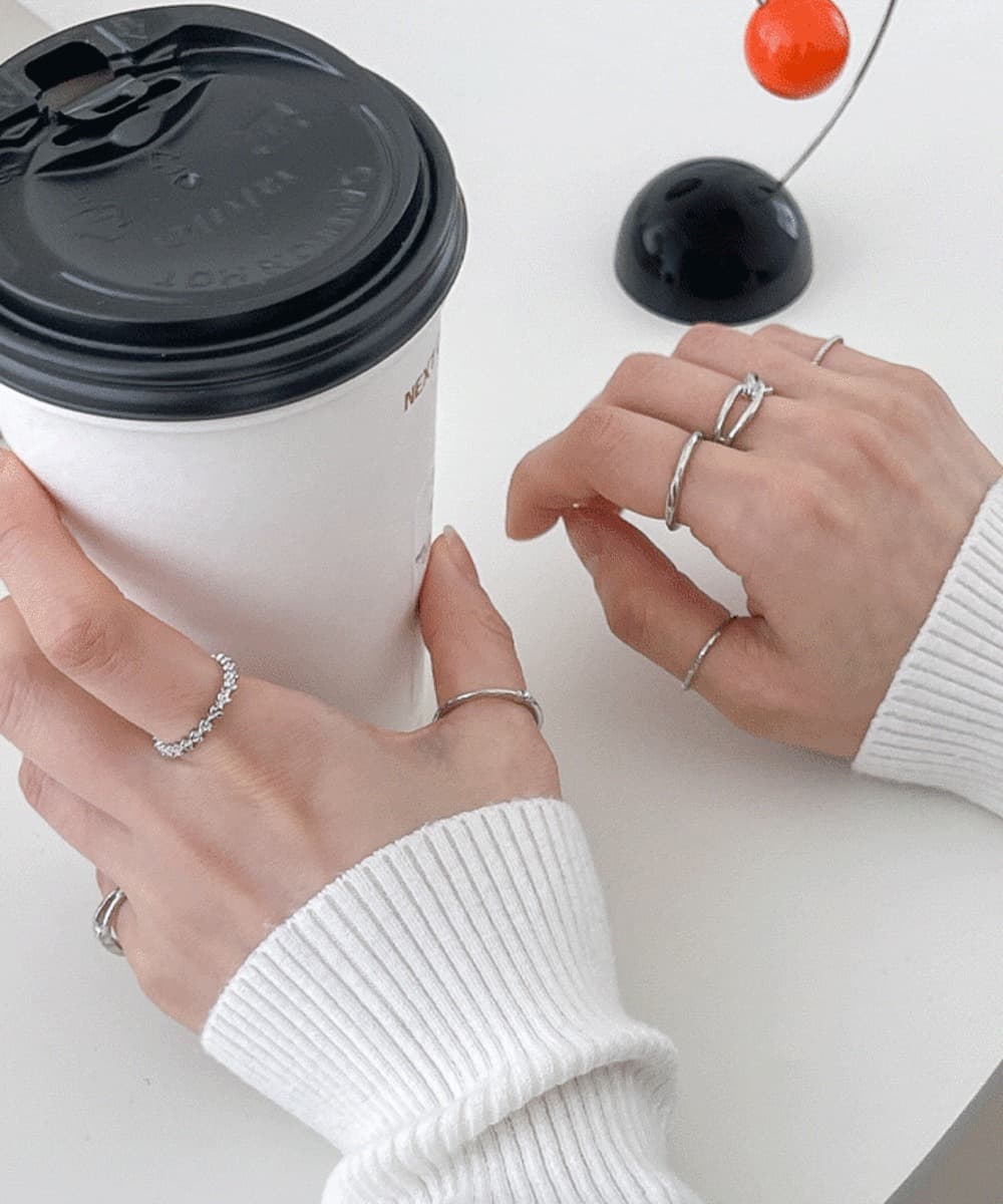X Twisted Layered Ring Set (2 Colors)