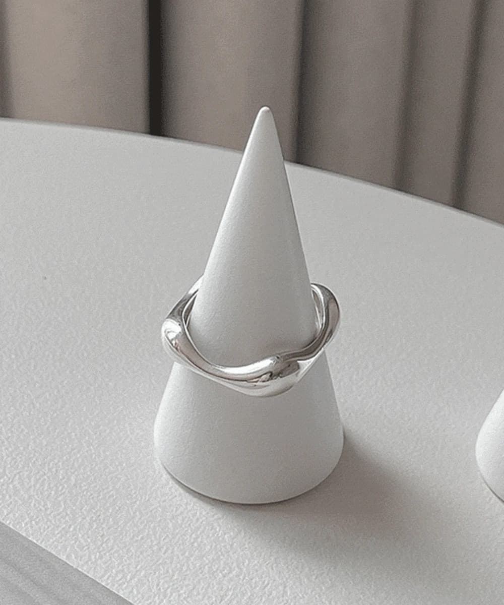 Square Wave 925 Open Ring