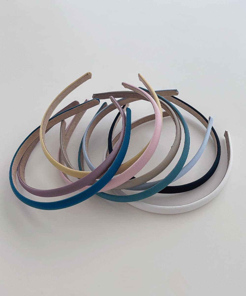 Pastel Satin Slim Hairband Headband