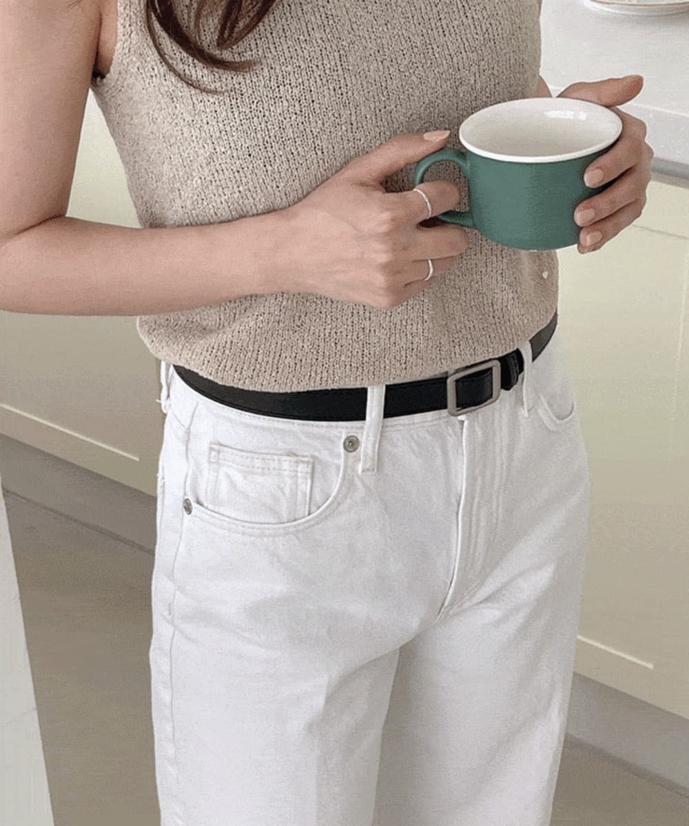 Matte Square Adjustable Belt