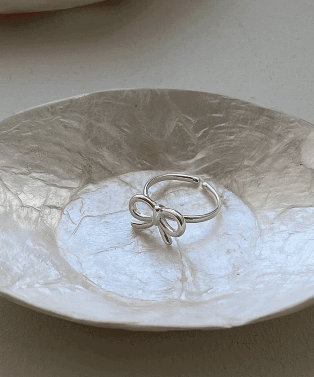Ribbon Knot Adjustable Ring, One Size Fits All
