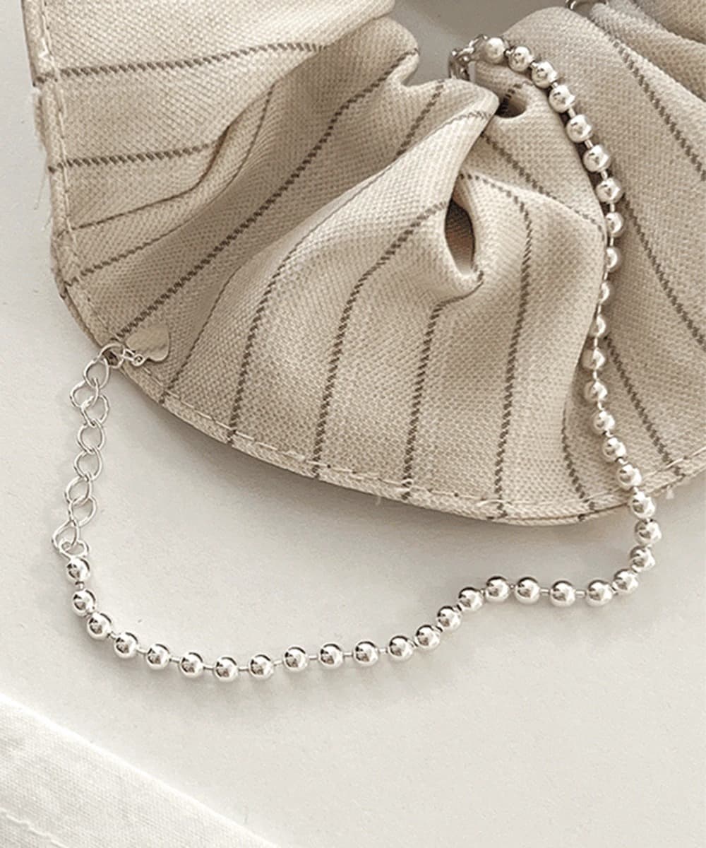 925 Sterling Silver Everyday 3mm Ball Bead Bracelet