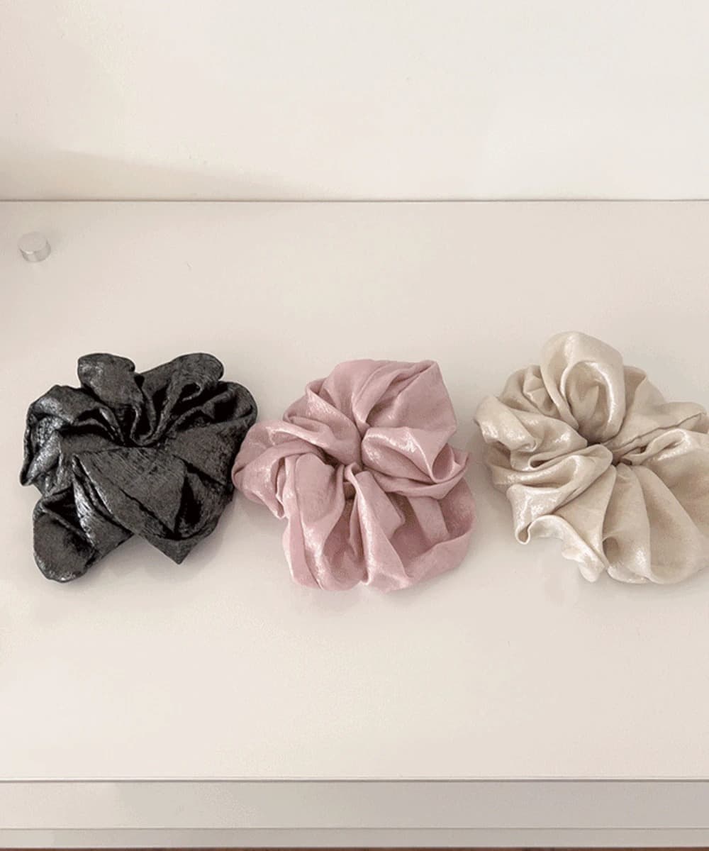 Shimmer Glow Scrunchie Hair Tie Headband