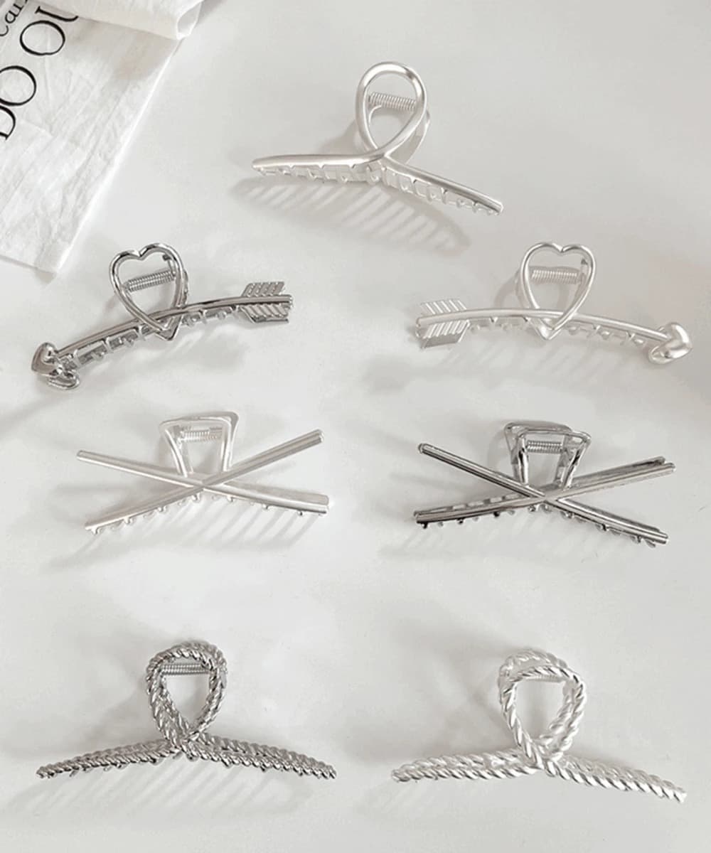 Modern Metal Hair Pins Claw Clips