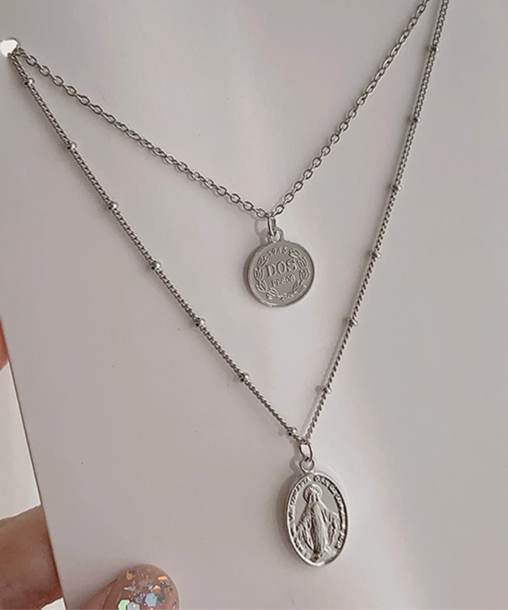 Daily Layered Coin Necklace Set (2 Colors)