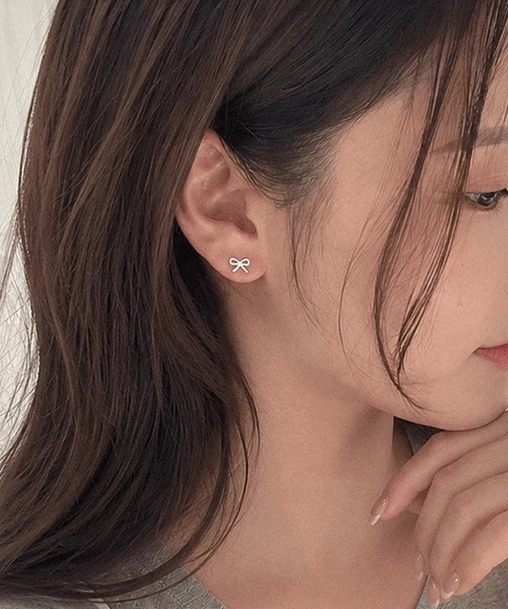 Petite Mini Ribbon Stud Earrings